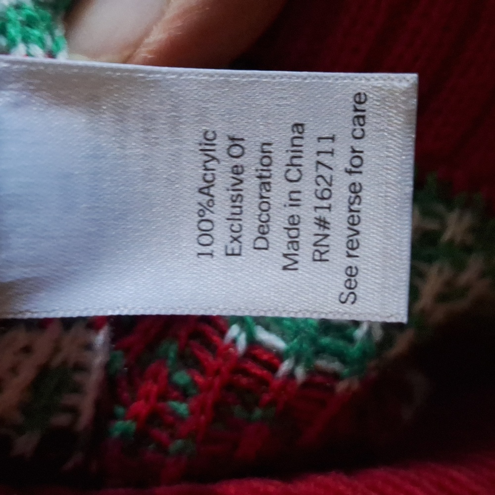 NWOT Ugly Christmas Sweater - Christmas Cow with Drink Holder XL - Picture 6 of 7